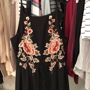 romper with long skirt attached